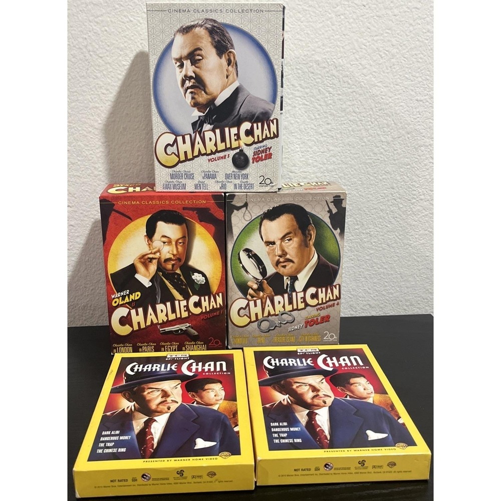 Charlie Chan DVD Lot Vol 1,2,4,5 Classic Mystery‎ Collection *READ